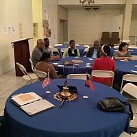 One of our meeting at the a rotary Club of Little Haïti